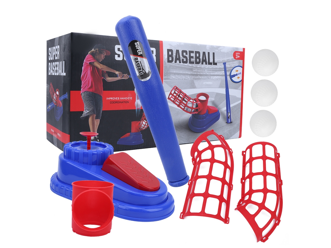 Juguete de béisbol para lanzar de 2026 con lanzador y bate para niños de 3 años en adelante.