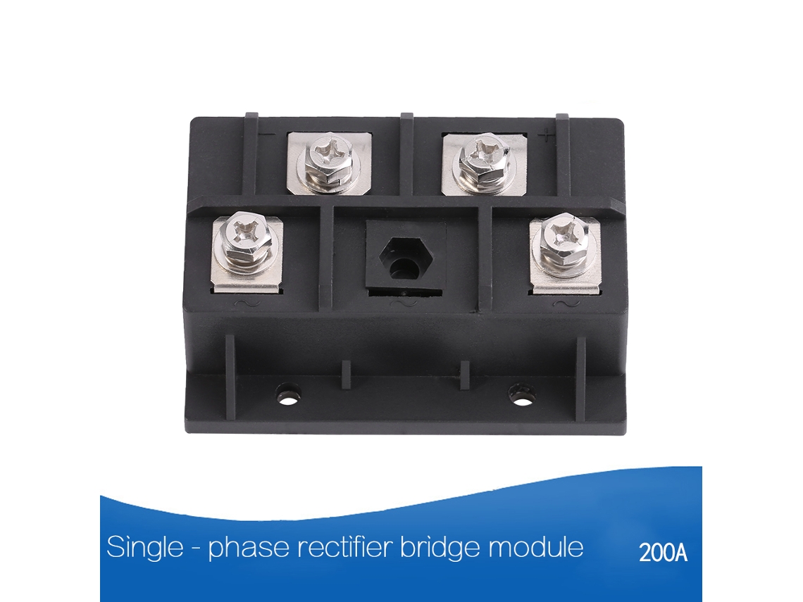 1pc Módulo Puente Rectificador Diodo Monofásico De Alta Potencia 200a 1600v 4 Terminales