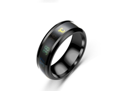 Anillo Inteligente Con Sensor De Temperatura Y Visualización En Grados Celsius Y °C (Negro,13#) EIFSON