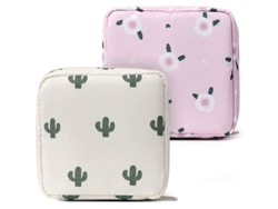 2026altiro-bolsa Portátil Para Guardar Compresas, Copa Menstrual, Nailon, Rosa, Cactus.