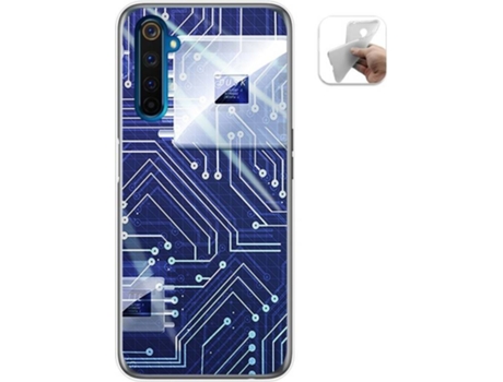 Carcasa Realme 6 Pro TUMUNDOSMARTPHONE Circuito Multicolor