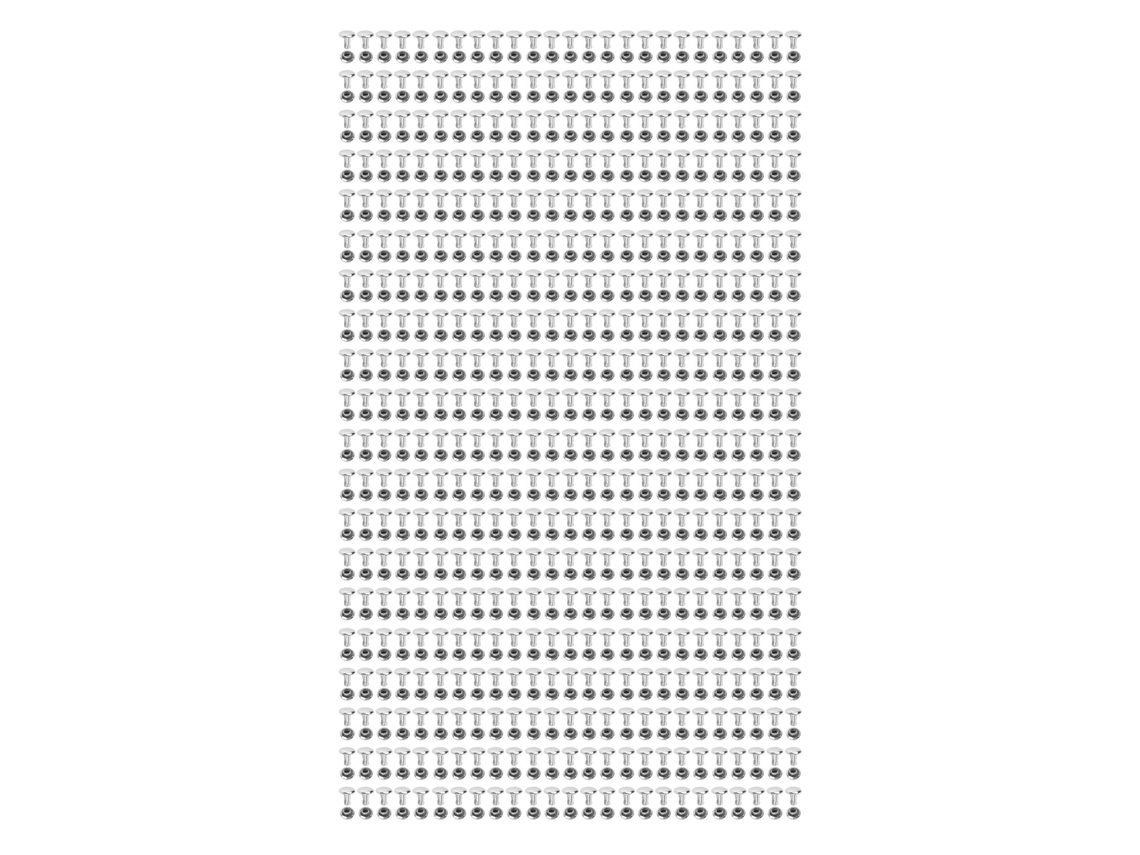 500 Juegos De Remaches De Doble Cabeza De Acero Inoxidable De 6x6 Mm Para Manualidades, Cuero Y Ropa.