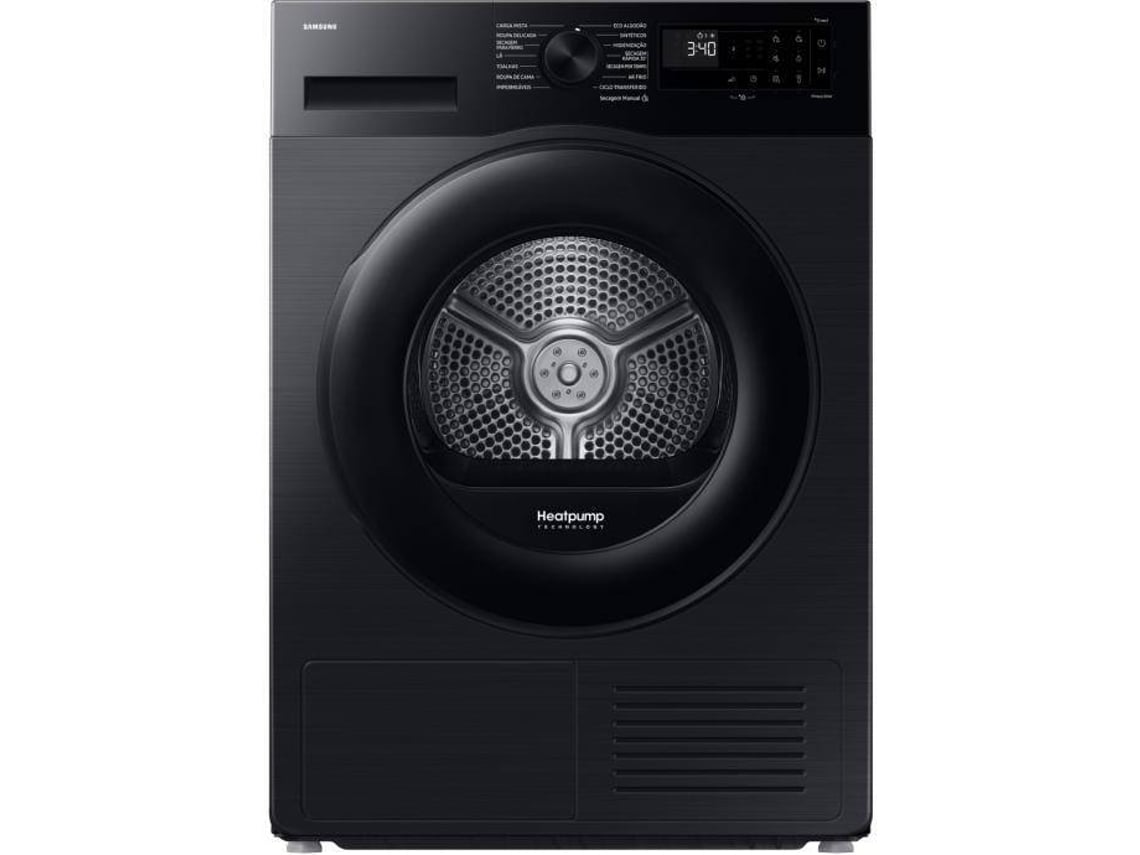 Secadora SAMSUNG DV90DG52A0ABEP (9 kg - Bomba de Calor - Negro)