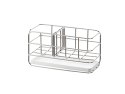 Soporte para esponjas de acero inoxidable, organizador dispensador, escurridor de jabones, esponja y cepillo con bandeja extraíble