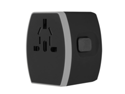 Adaptador De Viaje (4 Puertos Usb, Universal Mundial) Enchufe De Conversión Para Viajes