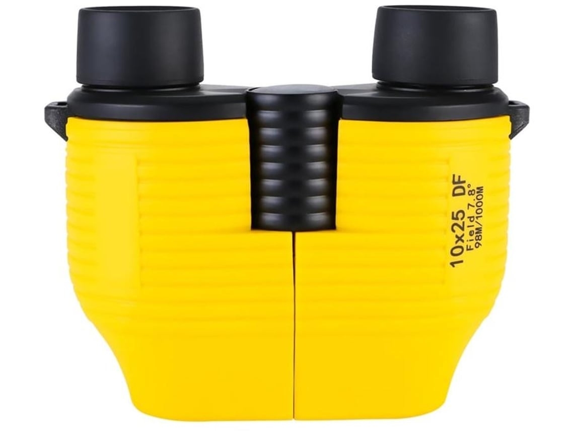 Telescópio Portátil 10x25 Binóculos Hd Telescópio De Alta Potência Tamanho Compacto Binocular Baixa Luz Para Concerto Amarelo Facpoet