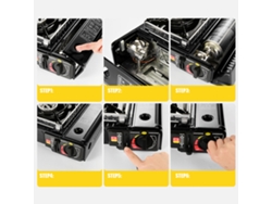 Cocina de gas portátil de 2900 W para camping