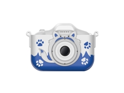 Cámara Para Niños 1080p 4000w Pixel Hd Cámara Dual Cámara Digital De Dibujos Animados Azul Gertiz