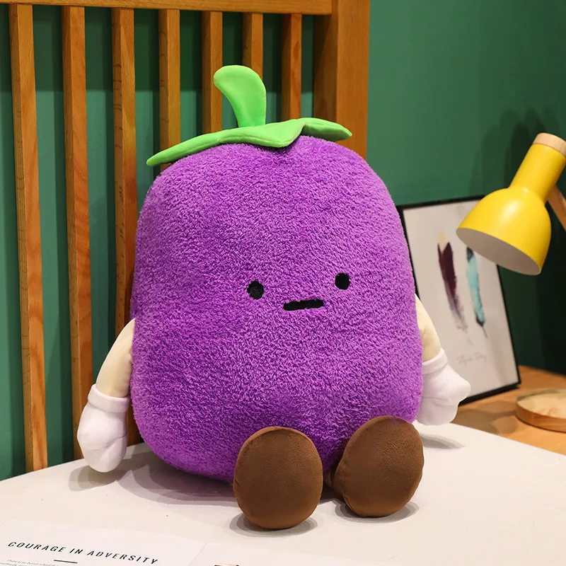 (berenjena 60 Cm) Almohada Para Adultos, Cojín, Cojín De Asiento, Cojín De Respaldo, Vegetal