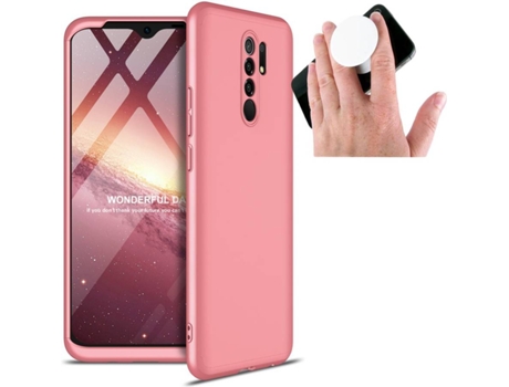 Carcasa y Popsocket Xiaomi Redmi 9 Slim armor 360º