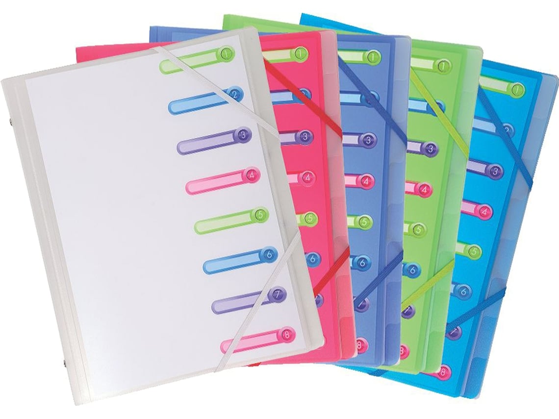 Carpeta EXACOMPTA Din A4 Pp 8 Compartimentos Ordenada