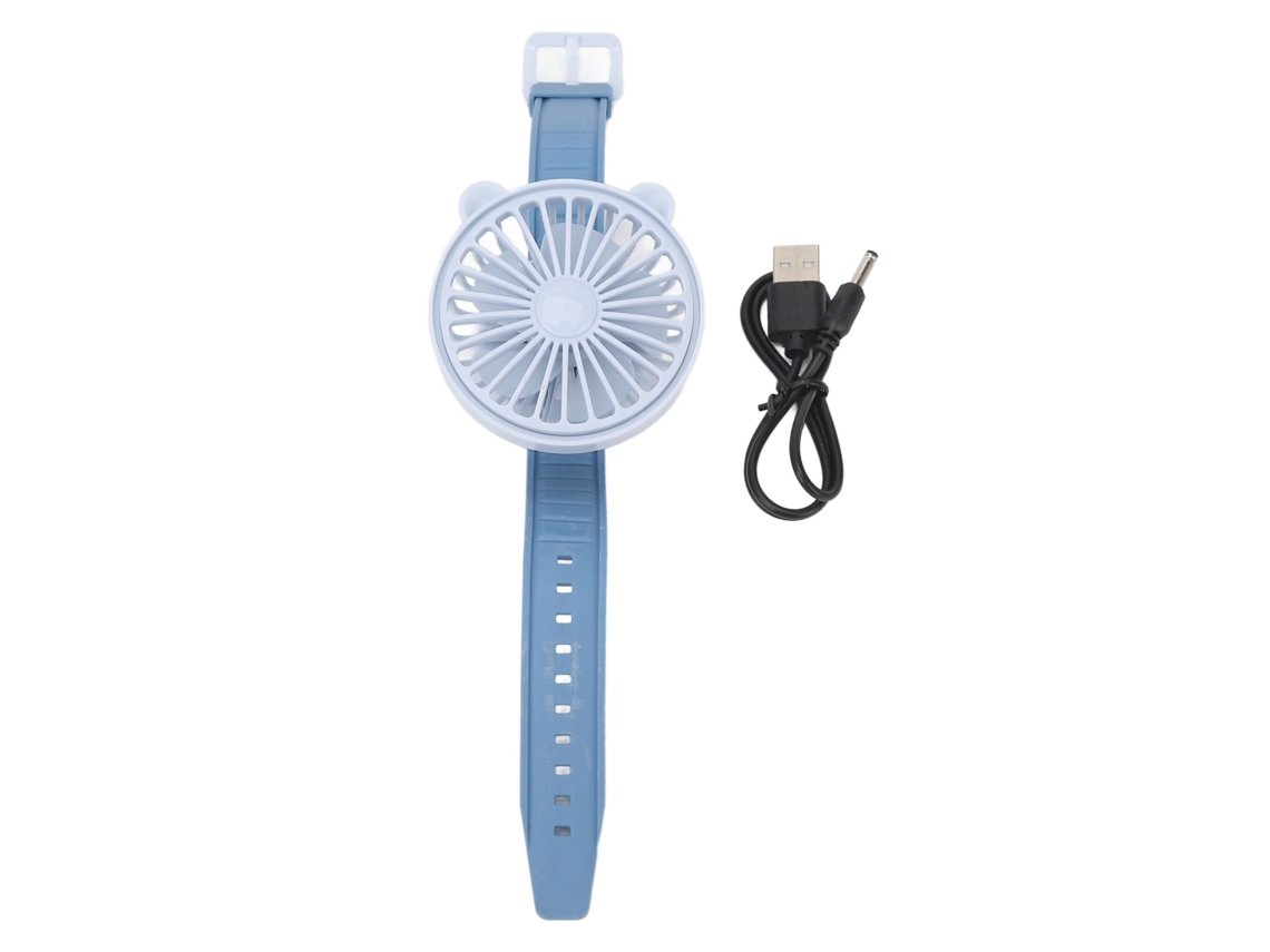 Abanico De Reloj Portátil Con Pulsera Ajustable Para Niños, Alimentado Por Batería