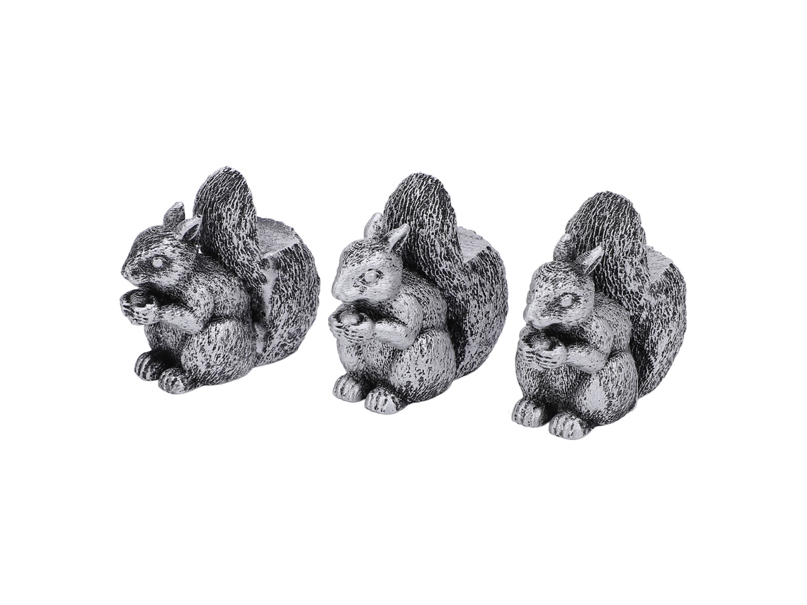 3 Piezas De Patas Decorativas Para Macetas, Soporte Para Estatuas De Animales De Resina, Ardillas De Jardín