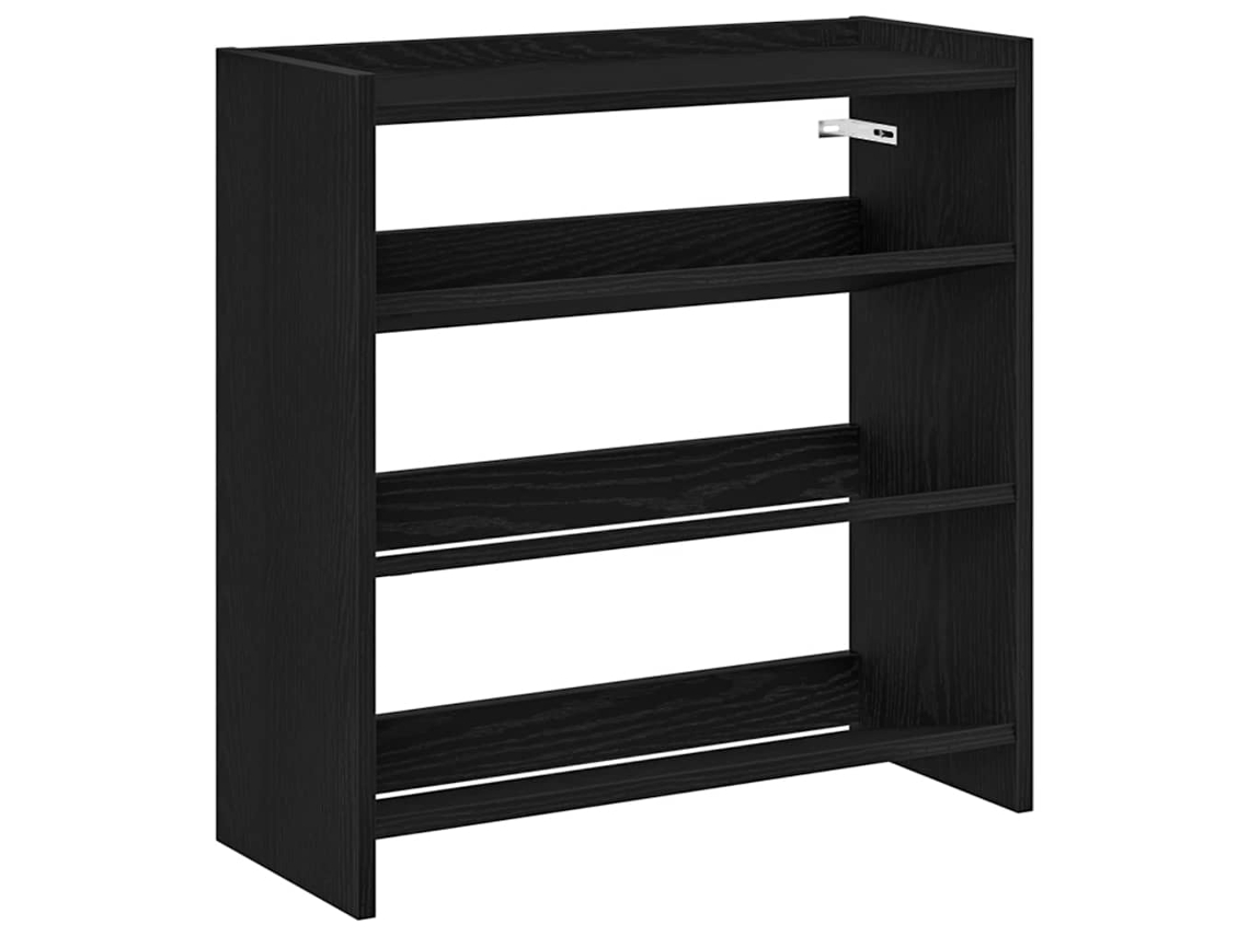 Maison Exclusive - Mueble Zapatero Madera Contrachapada Negro 60x25x62 Cm