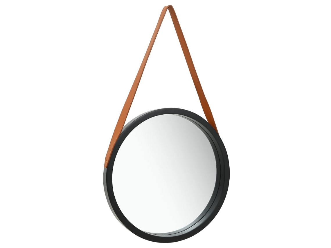 Espejo de Pared con Asa 40 cm Negro
