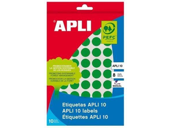 Etiquetas Adhesivas Circulares APLI 02733