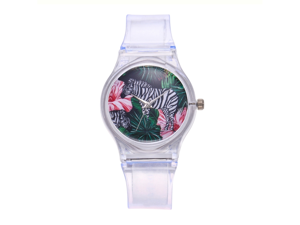 Reloj De Pulsera Para Niña Con Bonito Diseño De Dibujos Animados, Correa De Silicona Y Movimiento De Cuarzo Analógico.