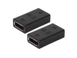 Acoplador Displayport 1.4, Extensor Dp Hembra A Hembra, Plug And Play, Ligero, Resistente Al Desgaste.