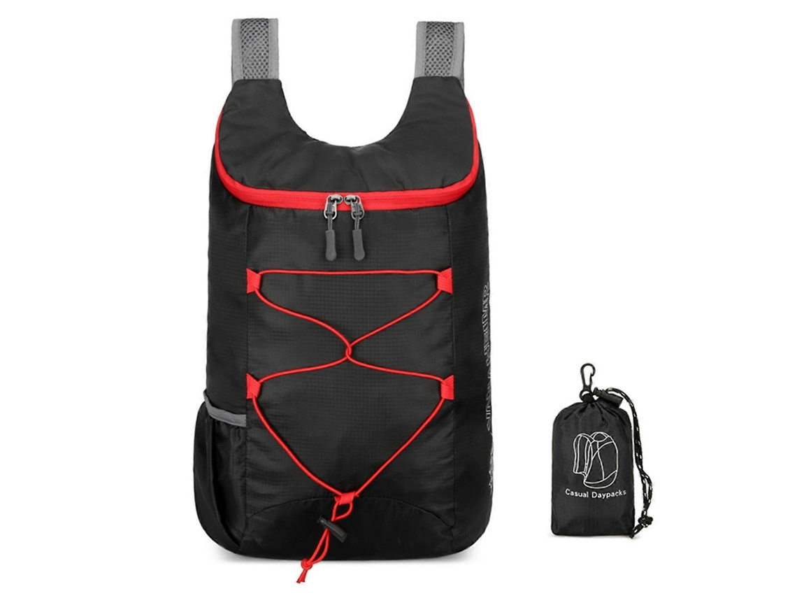 Mochila de viaje de gran capacidad para hombre y mujer, ideal para acampar, hacer senderismo y actividades al aire libre. Negra.