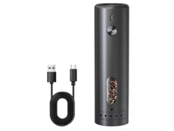Molinillo de pimienta eléctrico, molinillo de sal y pimienta, ajuste de molienda, con luz LED, manejo con una sola mano. Rosewell