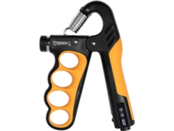 Entrenador de mano, fuerza de agarre ajustable de 5 kg a 100 kg, con contador digital Chrui (amarillo)