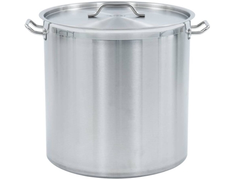 vidaXL Olla de acero inoxidable 98 L 50x50 cm