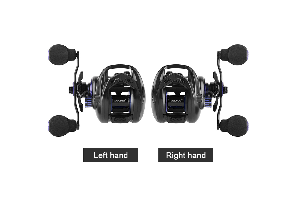 Carrete De Baitcasting De Fibra De Carbono 5+1bb 6.3:1 Con Sistema De Freno Magnético Para Pesca.