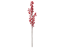 Decoraciones de bayas rojas de espuma artificial vibrante - Símbolo de riqueza