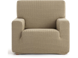 Funda de Sillón EYSA Premium Jaz Tejido Multielástico (130 x 70 x 120 cm - Poliéster y Algodón - Beige)