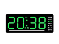 Reloj De Pared Digital Con Pantalla Led Grande, Temporizador De Cuenta Regresiva De Temperatura Y Fecha, Alimentado Por Usb (negro)