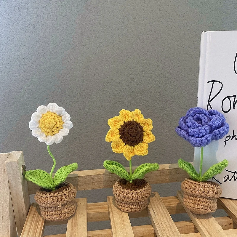 Flores De Ganchillo, Flores Tejidas A Mano, Regalos Para Invitados De Boda, Flores Artificiales