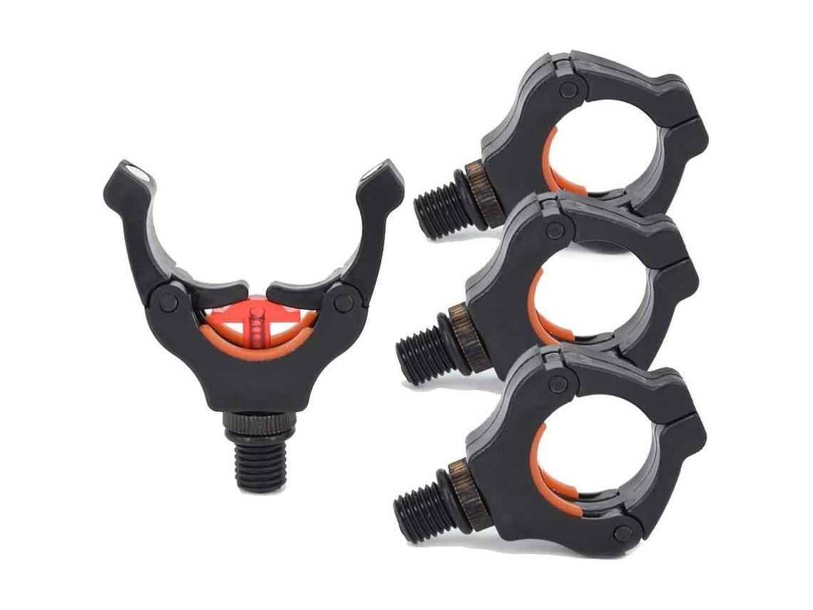 4 Soportes Para Cañas De Pescar Con Abrazaderas Y Clip Magnético Para Cañas De Hasta 21 Mm.