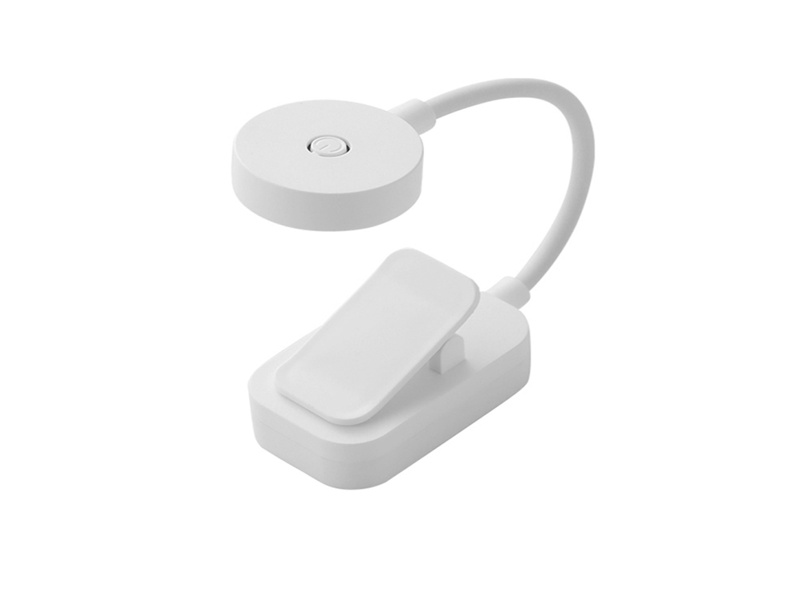 Mini Luz De Lectura Plegable Con Clip, Luz Nocturna Led Recargable Por Usb, 3 Modos