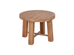 Mesita Auxiliar Abeto Mdf Marron 60x60x45cm