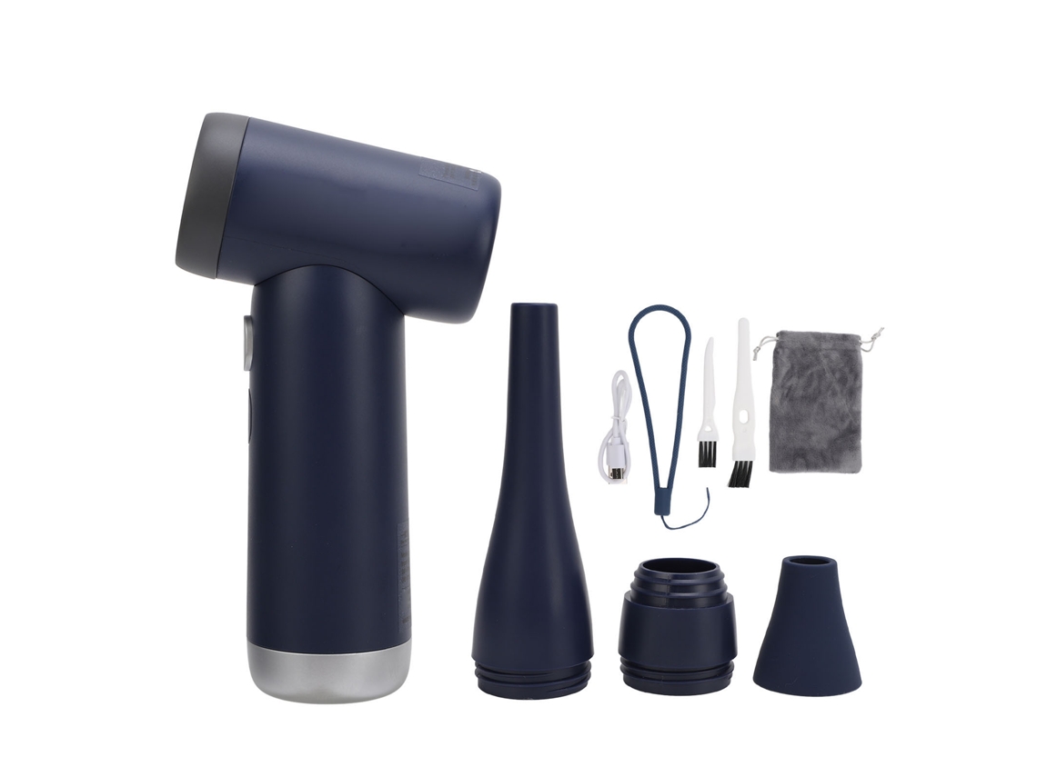 Soplador de polvo portátil inalámbrico de 4 W y 4 velocidades - Azul