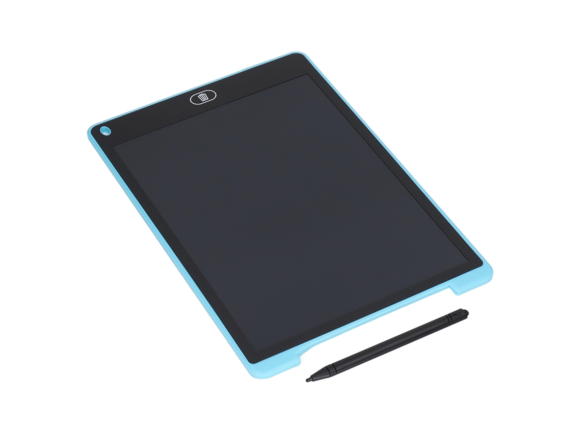 Ats-tableta Lcd De Escritura 12 Pulgadas Protección Ocular Pizarra Dibujo Diy Abs Plástica Portátil Para Hogar Viaje Azul