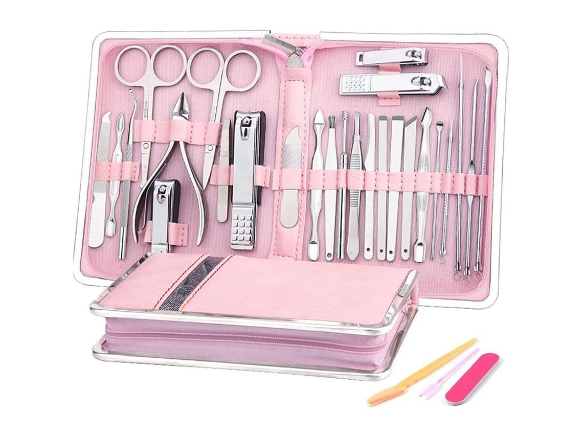 Kit De Manicura Y Pedicura De 29 Piezas Para Mujeres Y Hombres, Juego De Cortaúñas Con Accesorios De Calidad.