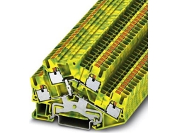 Bloque de terminales de conductor de protección Pttbs 2,5 Pe Verde Amarillo 1 pieza Phoenix Contact (3209620)