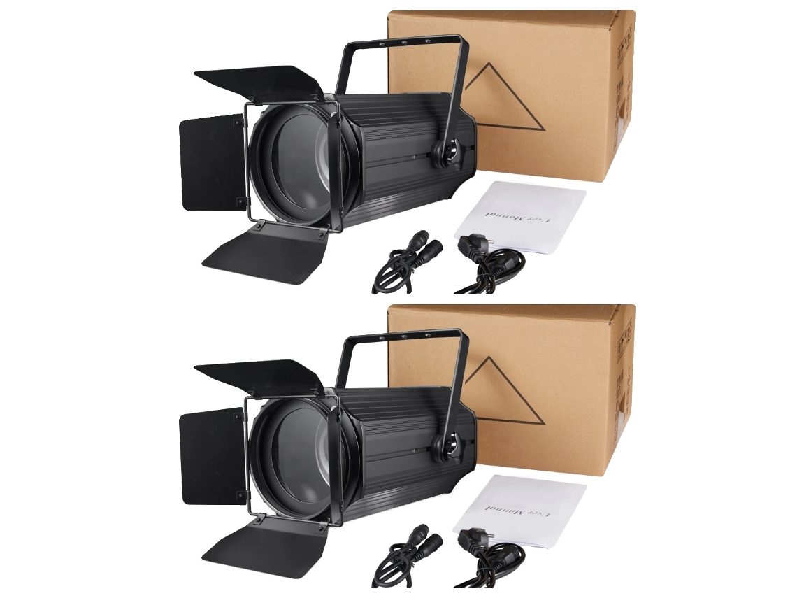 Efecto de iluminación de escenario, control DMX, ángulo de zoom ajustable, 2 luces, enchufe UE OEM