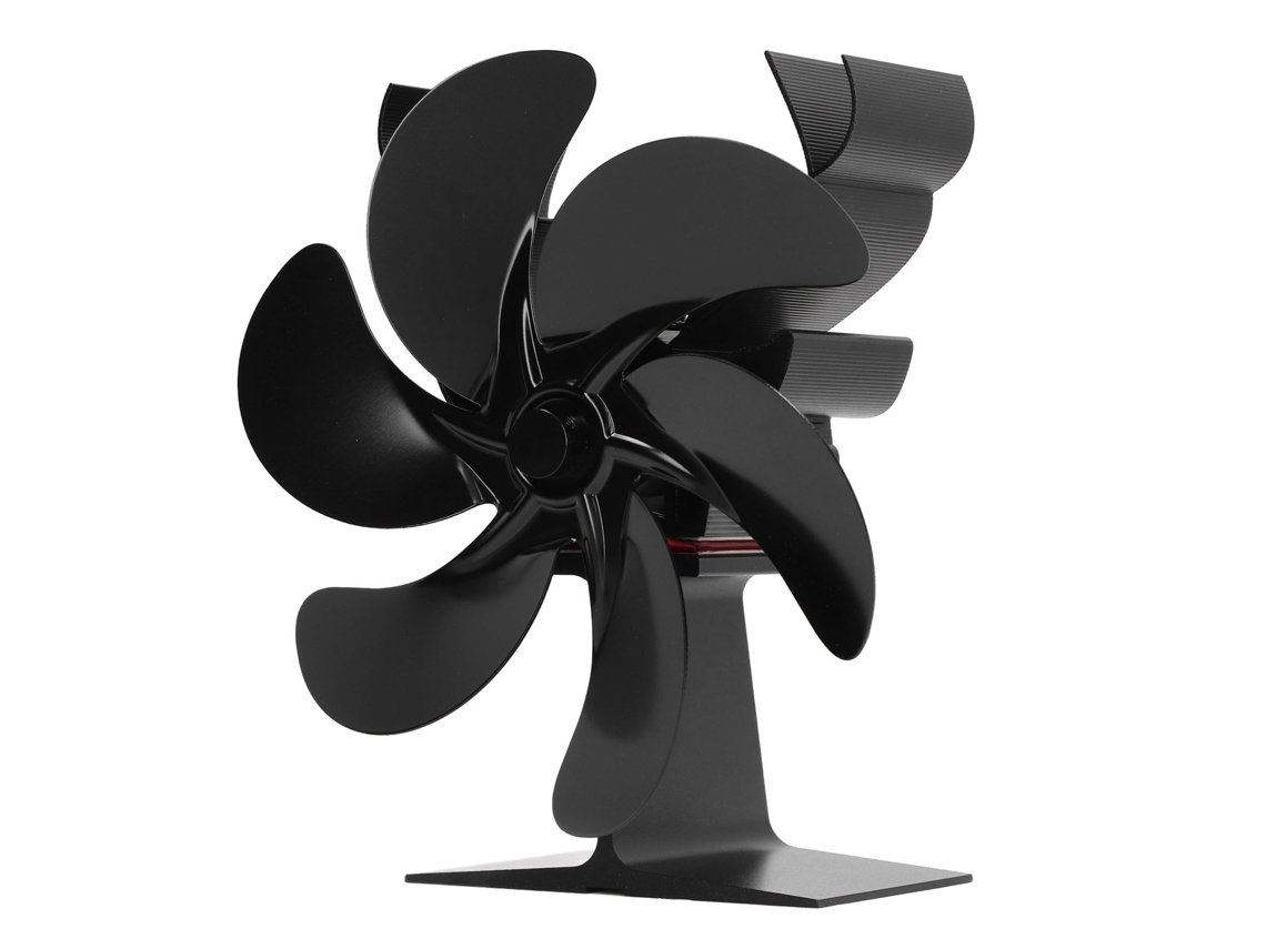 Ventilador Para Estufa De Leña Con 6 Aspas, Alimentado Por Calor, Económico Y Resistente A Altas Temperaturas.