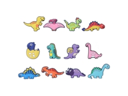 Llave De Dinosaurio Para Chanclas Decorativas 12 Piezas