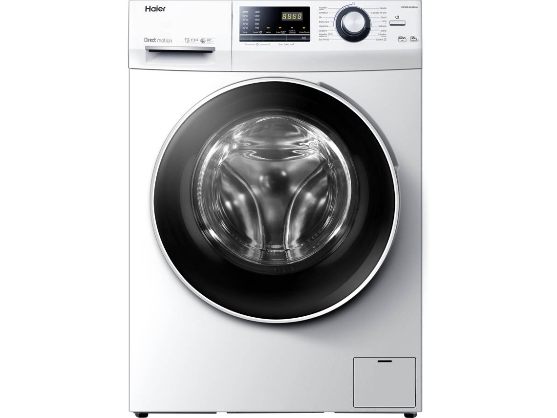 Lavadora HAIER HW100-B14636N-IB (10 kg - 1400 rpm - Blanco)