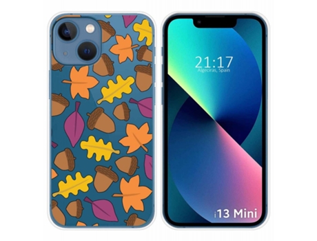 Carcasa iPhone 13 Mini (5.4) TUMUNDOSMARTPHONE Dibujos Transparente Multicolor