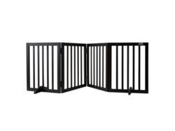 Barrera de seguridad para perros plegable de madera Tekmaquinas