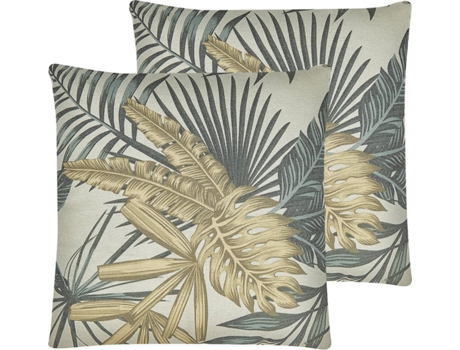 Conjunto de 2 cojines multicolor 45 x 45 cm BELIANI Tagetes