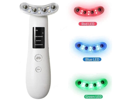 Instrumento de belleza para el cuello, eliminador de arrugas, antienvejecimiento, calentamiento Facial, masajeador vibratorio, reafirmante, oro ros...