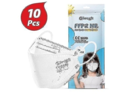 Mascarilla Protectora Infantil Ffp2, 10 Unidades (ruipei), 4 Capas, Multicolor.