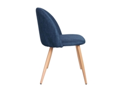 DUDECOR Silla Bristol Tela Azul Marino