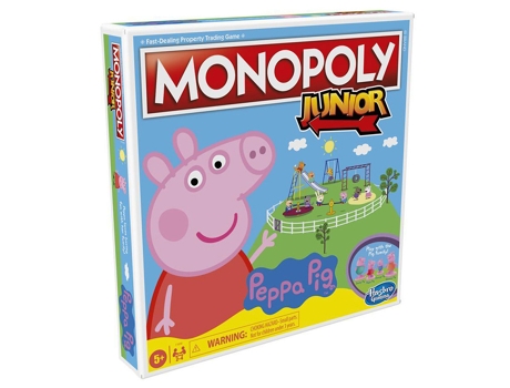 Juego Educativo HASBRO Monopoly Junior Peppa Pig (Edad Mínima: 5 Años - 4,1 x 26,7 x 26,7 cm)