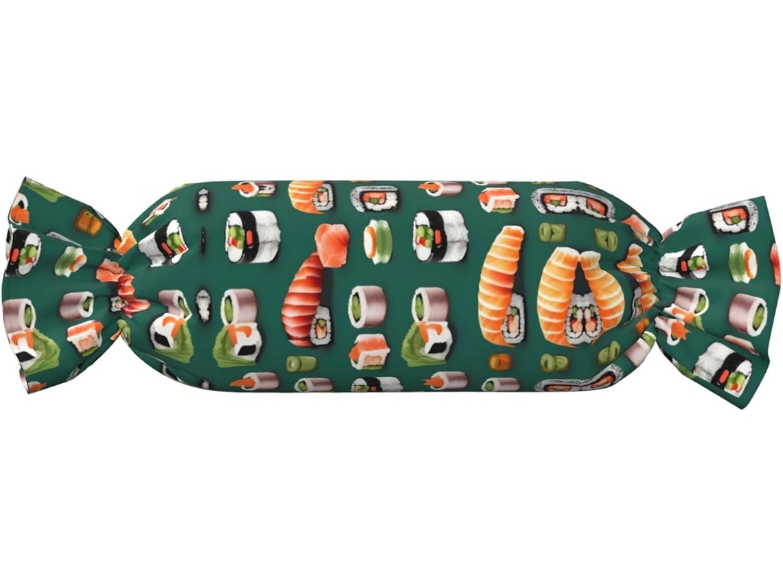 Almohada Cilíndrica Forma Caramelo Felpa Poliéster Espuma Viscoelástica Resistentes Ajustable Fácil Soporte